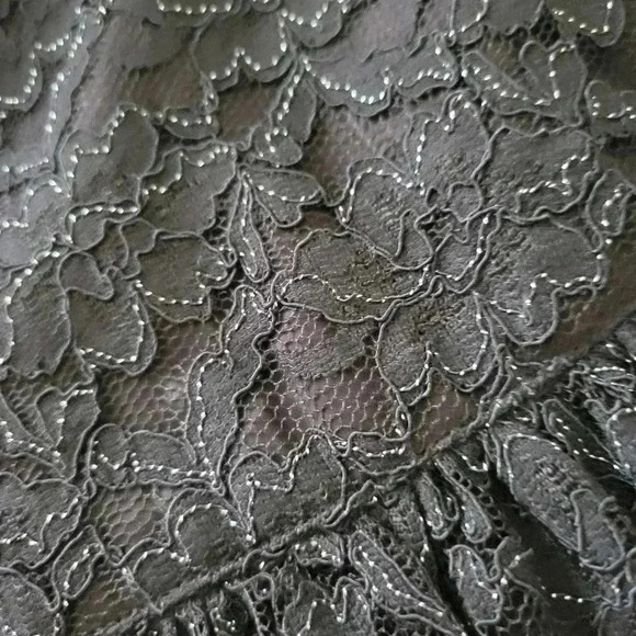 Vintage 80'S Simon Chang Diffusion midi crinoline Sparkly party  skirt & Top - Picture 9 of 11